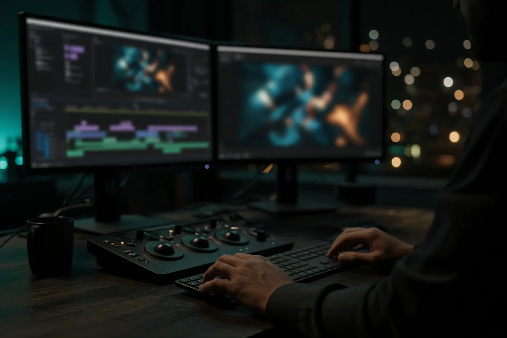 مونتاج فيديو احترافي وتصحيح ألوان